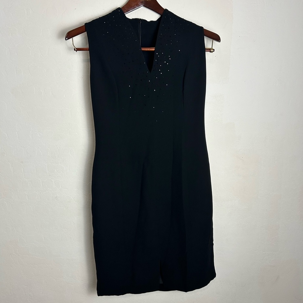 Jones New York Black Mini Dress with Embellishments vintage